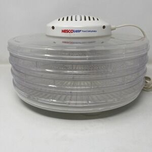 Nesco FD-39 Food Dehydrator White American Harvest 3 Tray Stackable